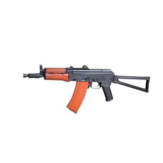 AKS 74U Blow Back AEG Rifle - Real Wood