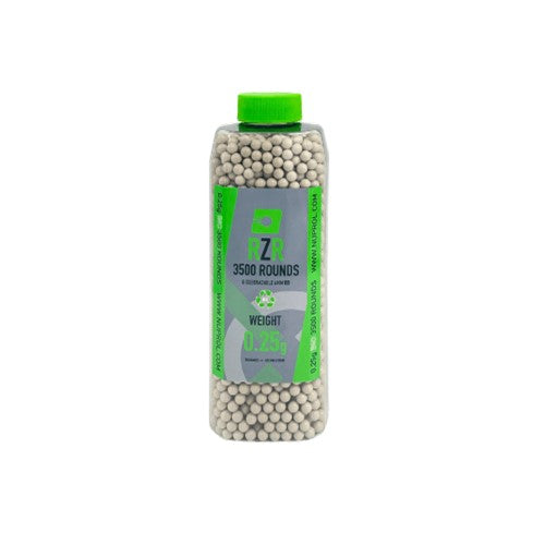 0.25g RZR Precision Biodegradable BBs - 3500rnds